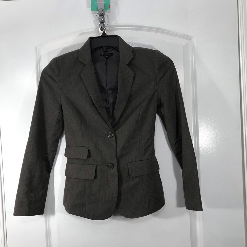 Sisley Dark Brown Blazer Jacket pit to pit 30 total